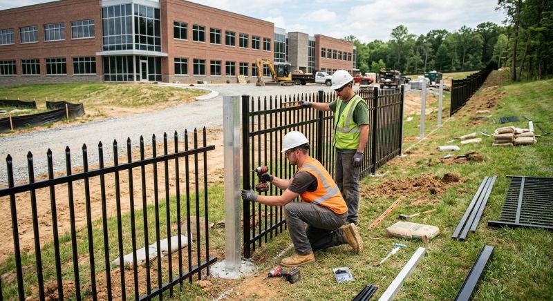 Steel Fence Installation