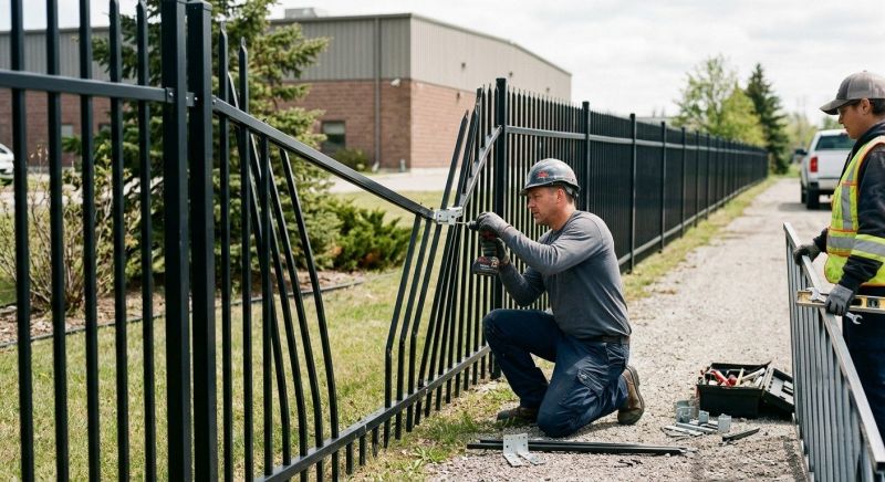 Steel Fence Installation