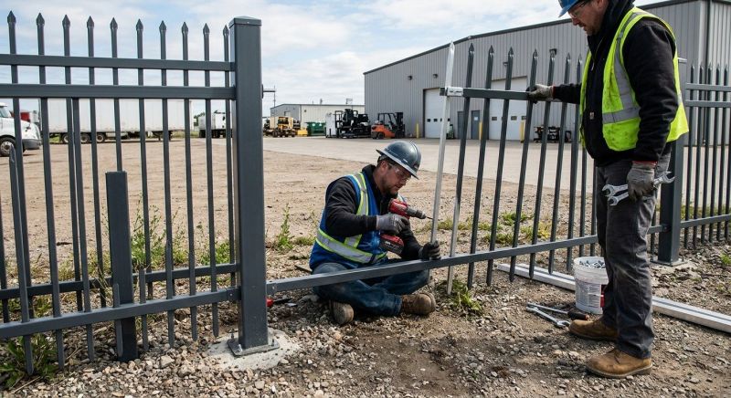Steel Fence Installation