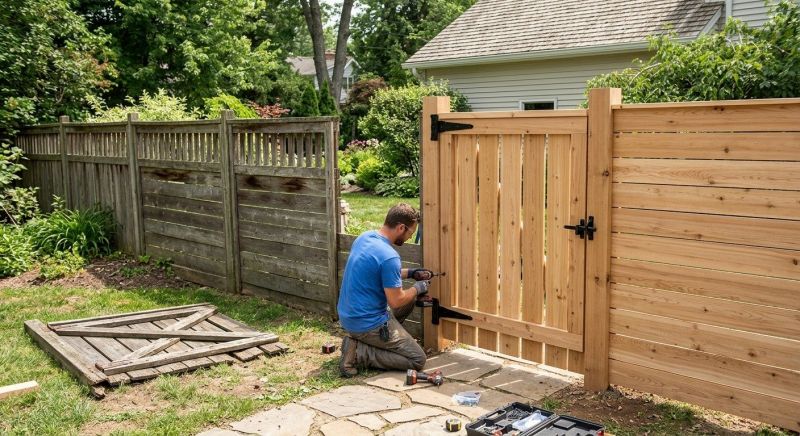 Wood Fence Installation